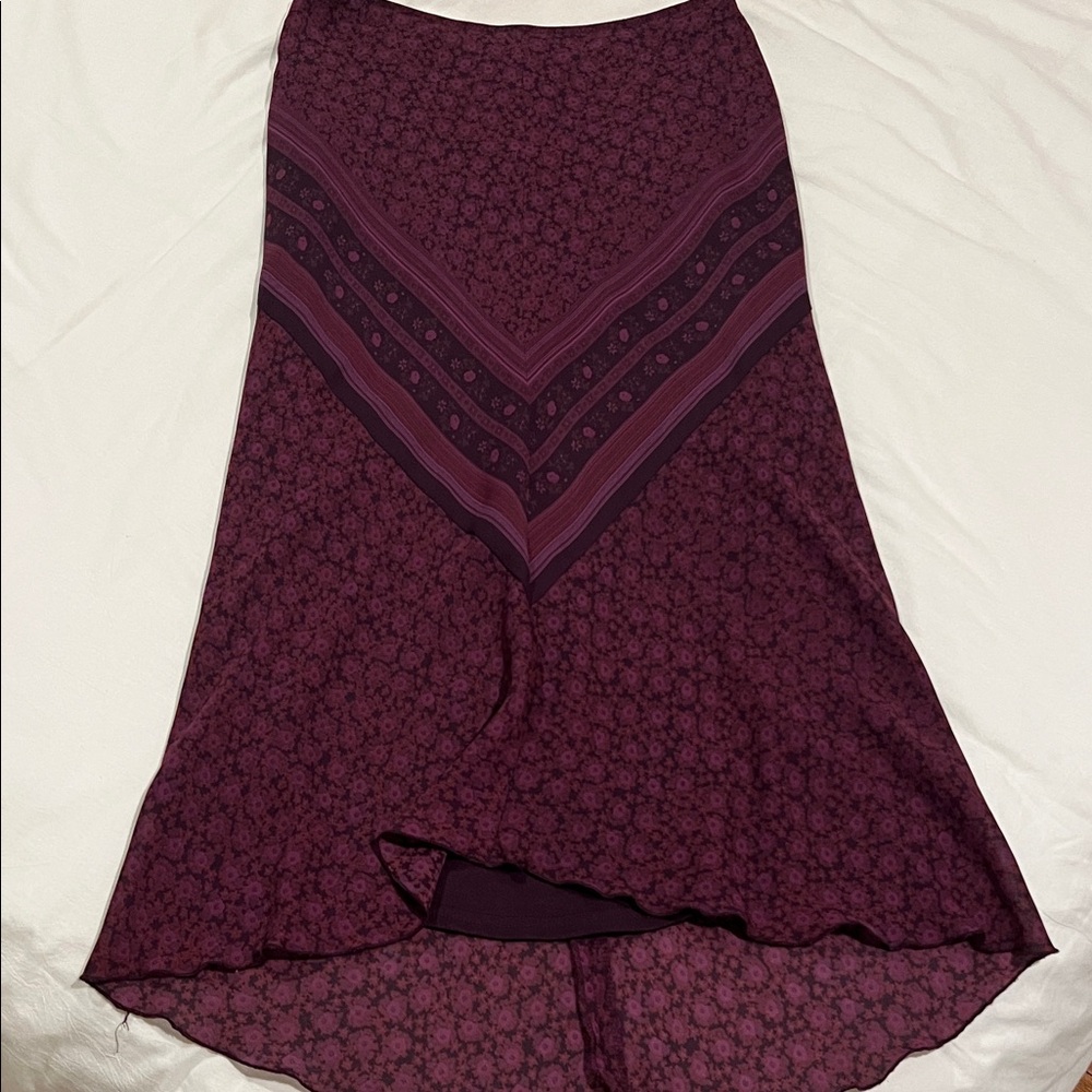 Express High-Low Skirt in Rich Purple